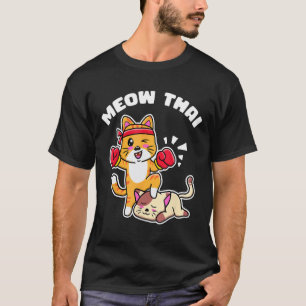 Camiseta Meow Thai Thaiboxing Gato Gatito Artes Marciais