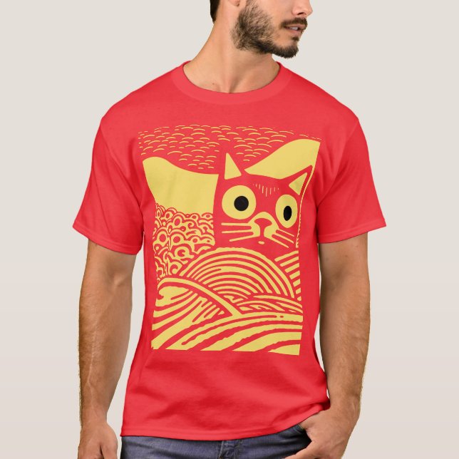 Camiseta Meow vintage vintage retro (Frente)