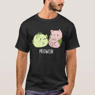 Camiseta Meowchi Funny Mochi Comida Dark BG