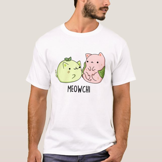 Camiseta Meowchi Funny Mochi Pun (Frente)