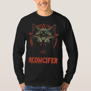 Camiseta MEOWCIFER - Pentagrama oculto Lúcifer Gótico Ca
