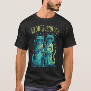 Camiseta Meowcrobiologia Gato Meow Microbiologia Ciência Ba