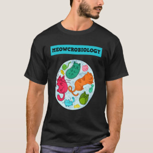 Camiseta Meowcrobiologia Gato Meow Microbiologia Ciência Ba