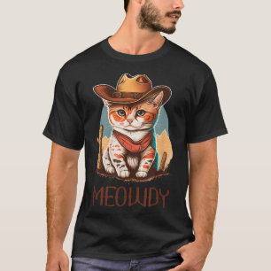 Camiseta Meowdy Cat Howdy Western Cowboy Kitten