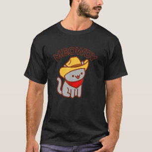 Camiseta Meowdy Cat Mashup Entre Meow E Howdy