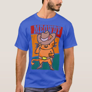 Camiseta Meowdy Engraçado Mashup Entre Meow e Howdy Cat d