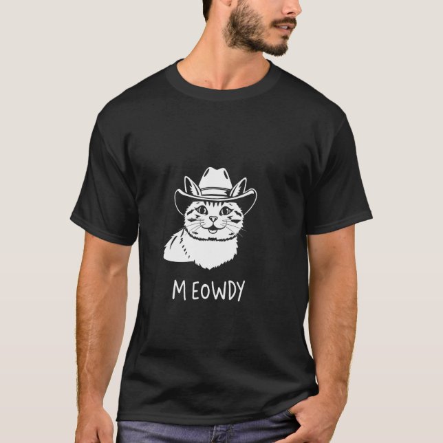 Camiseta MEOWDY Gato Cowboy (Frente)