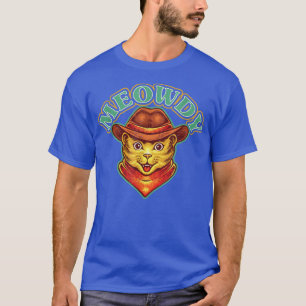 Camiseta Meowdy Meow Howdy Gato Engraçado Chá Chá Cowboy Ca