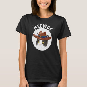 Camiseta Meowdy Partner Funny Southern Cat Pun Howdy Meow C