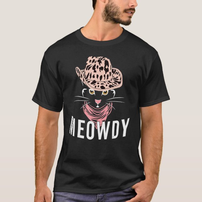 Camiseta Meowdy Texas Cat Meme (Frente)