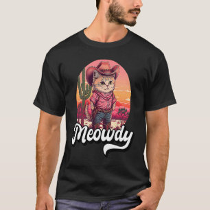 Camiseta Meowdy Texas Cat Meme Country Music Cowgirl Cute C