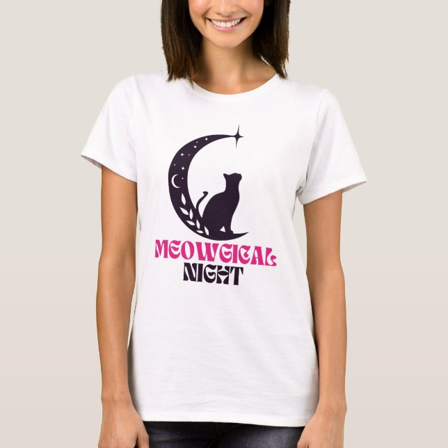 Camiseta Meowgical cat , meogic t-shirt for cat lover women (Frente)