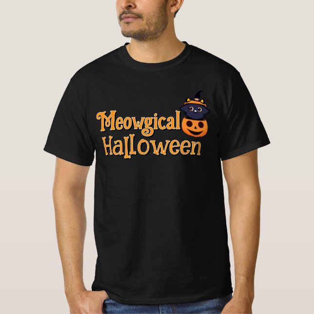 Camiseta Meowgical Halloween (Frente)