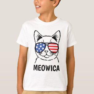 Camiseta Meowica caçoa a camisa, gato engraçado,