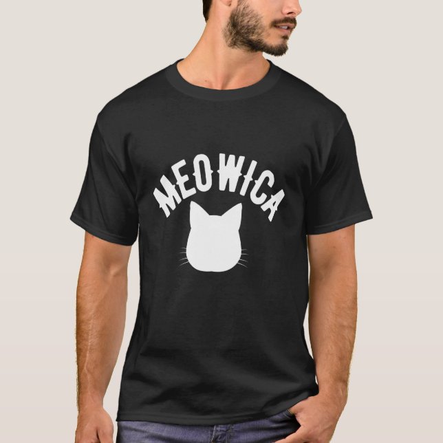 Camiseta Meowica Cat Lady 4 de julho América (Frente)