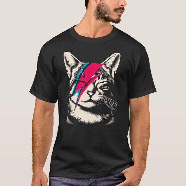 Camiseta Meowie Cat Rock Music Concert Band Men Kids Women  (Frente)