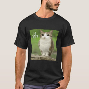 Camiseta Meowl Dih Meme Engraçado de Gato Assombrado Coruja
