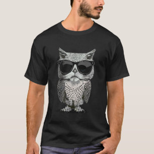 Camiseta Meowl. Híbrido de Gato e Coruja. Meme Engraçado de