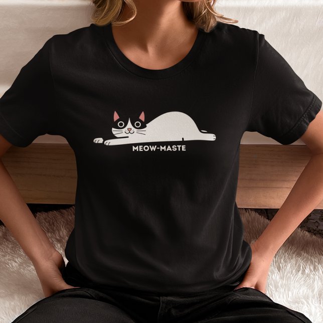 Camiseta Meowmaste Cat – Funny Yoga-Inspired Cute Cat  (Criador carregado)