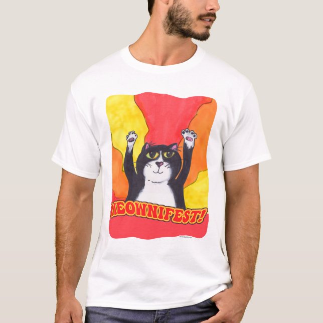 Camiseta Meownifest Epic Cat Elogic Design (Frente)