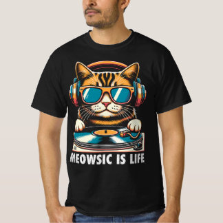 Camiseta Meowsic É Vida