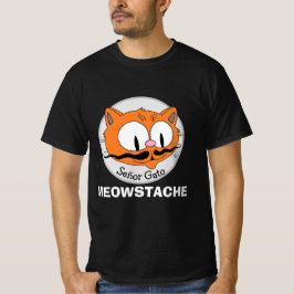 Camiseta MEOWSTACHE bigode senhor Gato Funny
