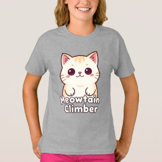 Camiseta Meowtain Climber - Gato bonito