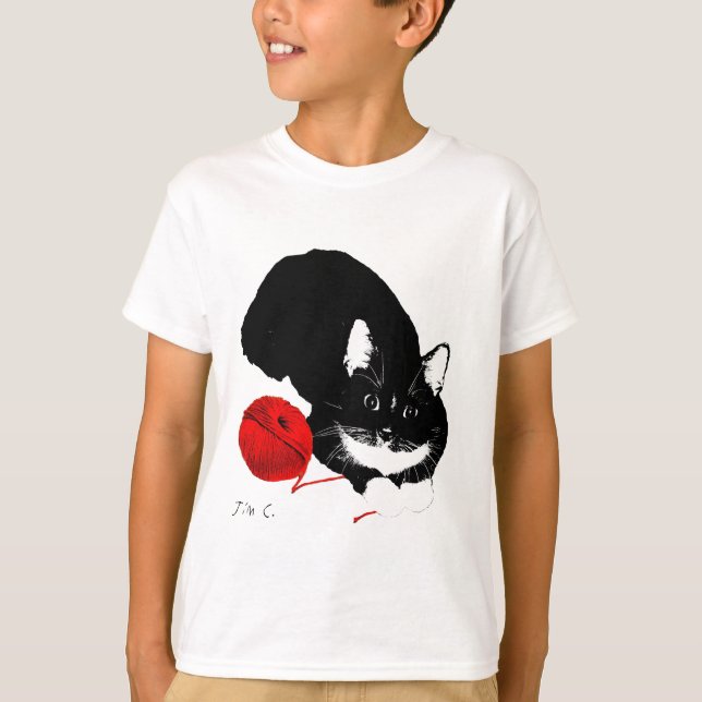 Camiseta Meowu Kids Tuxy Tuxedo Tee (Frente)