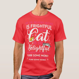 Camiseta Meowy Catmas Engraçada Dono de Gatos de Natal