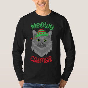 Camiseta Meowy Catmas. Pais de Natal Feio