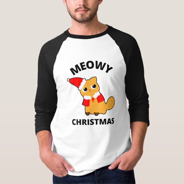 Camiseta Meowy Christmas (Frente)