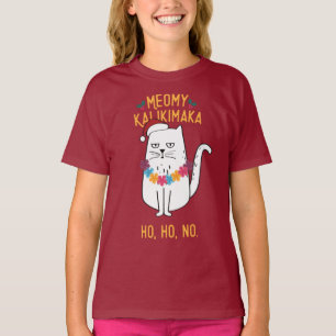 Camiseta Meowy Kalikimaka Engraçado Natal