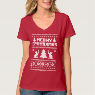 Camiseta Meowy Sphynxmas
