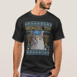 Camiseta Meowzel Tov Chanukah Gato Judeu Furioso Hanukk<br><div class="desc">Meowzel Tov Chanukah Gato Judeu Furioso Chanucá_3</div>