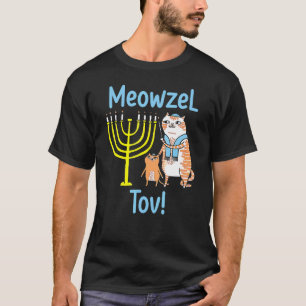 Camiseta Meowzel Tov Chanukah Gatos Hanukkah Gato
