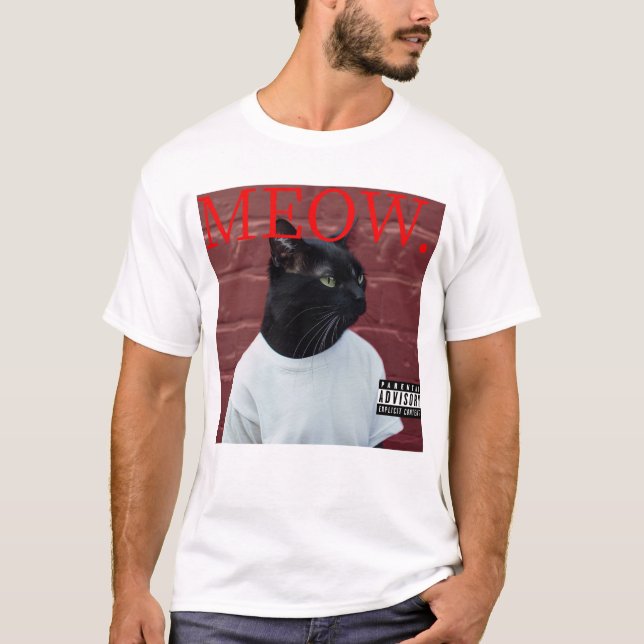 Camiseta MeOY Funny Cat Kendrick Hop Album Parody (Frente)