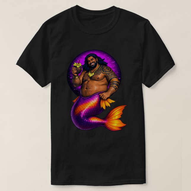 Camiseta Merbear Lagoon - Maleko Tai (Frente do Design)
