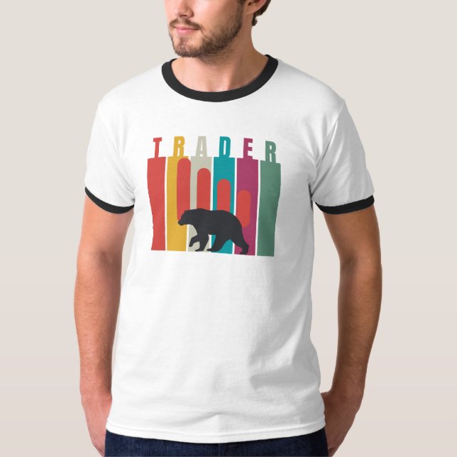 Camiseta Mercado baixista | Trader | Design simples (Frente)