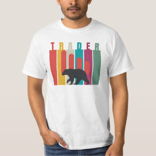 Camiseta Mercado baixista Trader Design simples