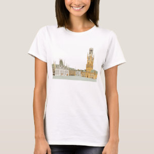 Camiseta Mercado. Bruges Bélgica