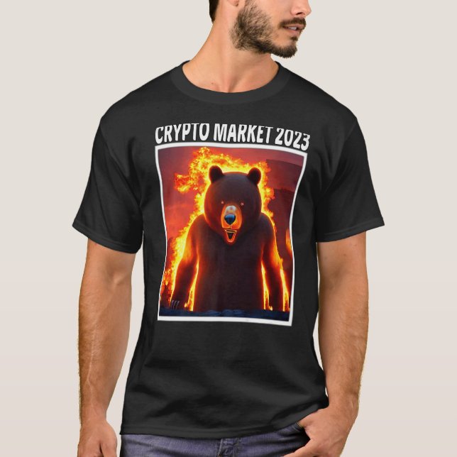 Camiseta Mercado Crypto 2023 Bear Mercado Bolsa (Frente)