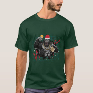 Camiseta Mercado de Ações Bitcoin de Natal