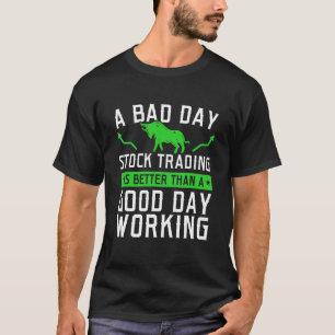 Camiseta Mercado de ações Capitais Dia Transações Comerciai