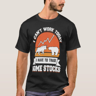 Camiseta Mercado de ações Capitais Dia Transações Comerciai