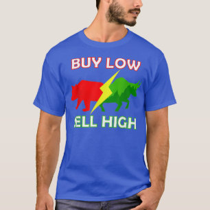 Camiseta Mercado de ações de comprar de baixa venda de al