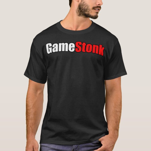 Camiseta Mercado de ações de gamestonk - Não é possível par (Frente)