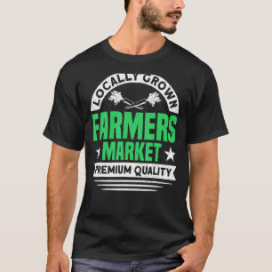 Camiseta Mercado de fazendas Agricultores Locais Cultivados