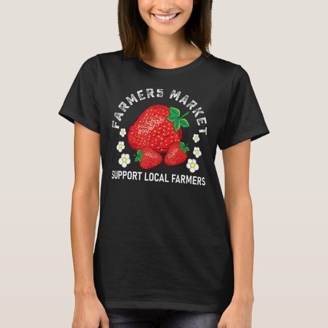 Camiseta Mercado de Produtores de Morango Delicioso Fr (Frente)