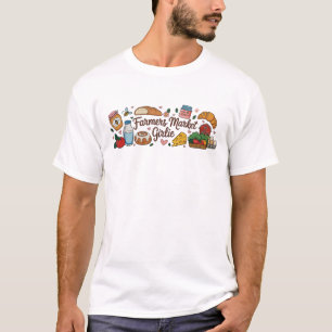 Camiseta Mercado de Produtores Menina Tendência Estética Lo