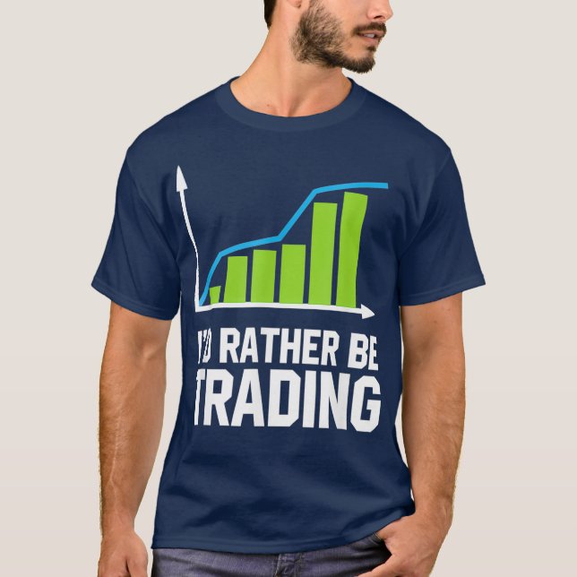 Camiseta Mercado De Valores, Eu Preferencialmente Negociar (Frente)